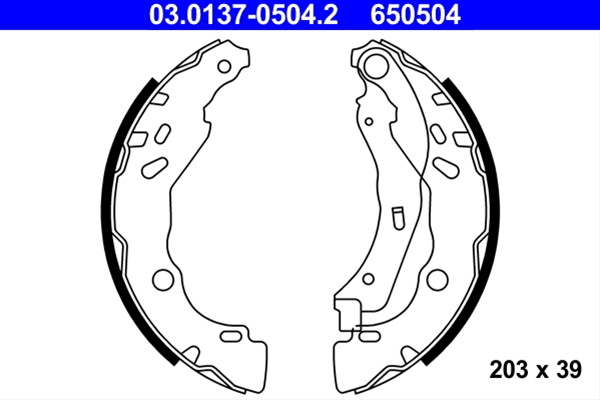 650504 Set Saboti Frana Ate Citroën 03.0137-0504.2