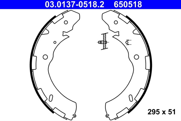 650518 Set Saboti Frana Ate Mitsubishi 03.0137-0518.2