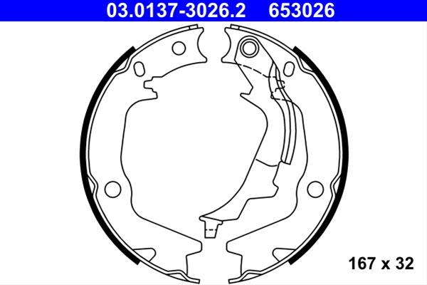653026 Set Saboti Frana Ate Kia 03.0137-3026.2