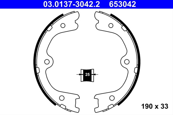 653042 Set Saboti Frana Ate Nissan 03.0137-3042.2