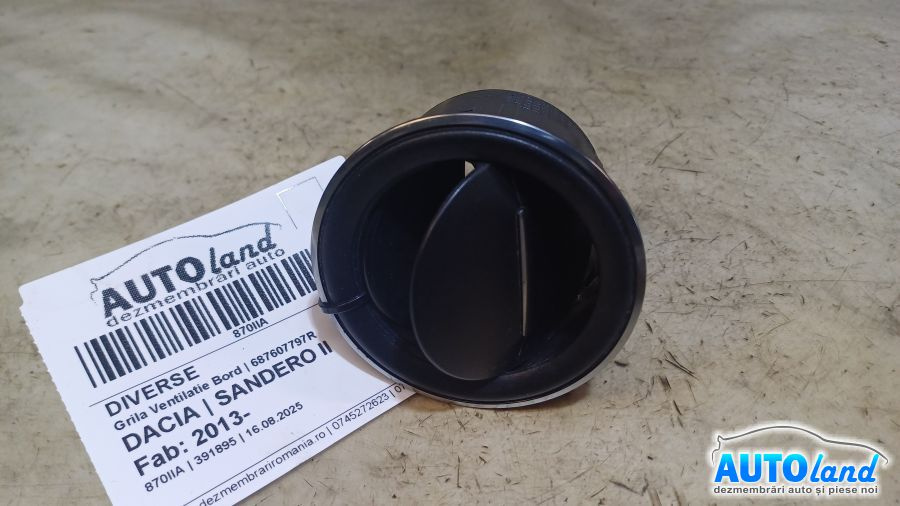 687607797r Grila Ventilatie Bord Dacia SANDERO II 2013