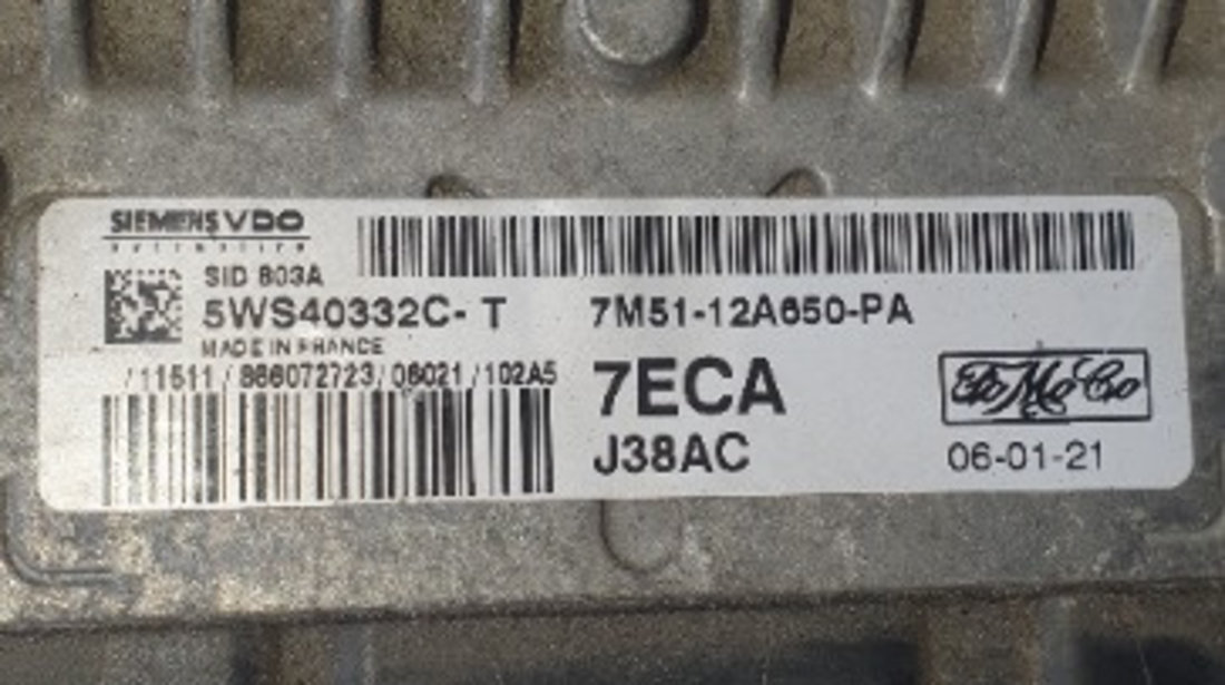 7M51-12A650-PA ECU Calculator motor Ford C-Max