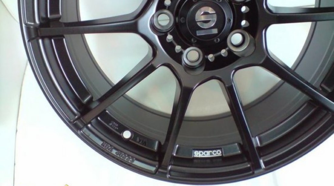 8.3 kg/janta !- Jante Sparco Model Asetto Garra matt black - 159 Euro Bucata-7x16 5x112-Et35