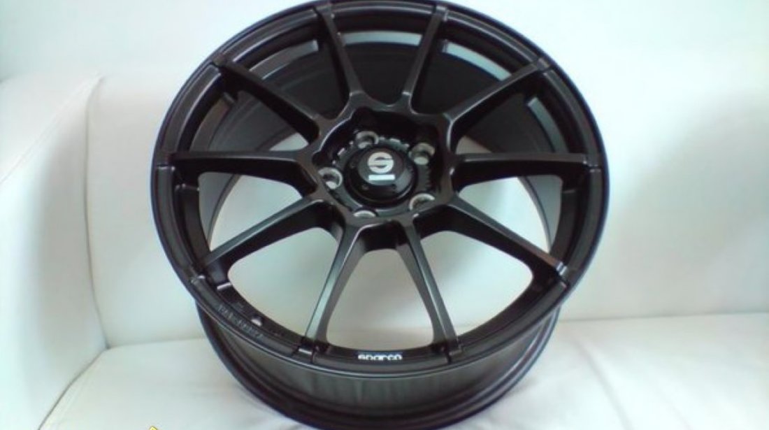 8.3 kg/janta !- Jante Sparco Model Asetto Garra matt black - 159 Euro Bucata-7x16 5x112-Et35