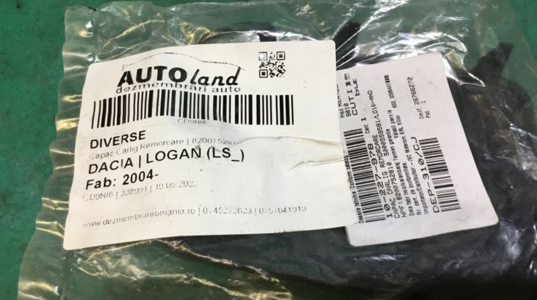 8200752810 Capac Carlig Remorcare Dacia LOGAN LS 2004