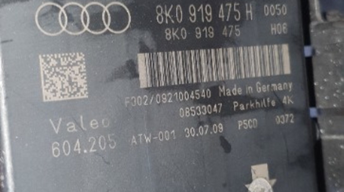8K0919475H Calculator modul senzori parcare Audi Fab: 2007-Prezent