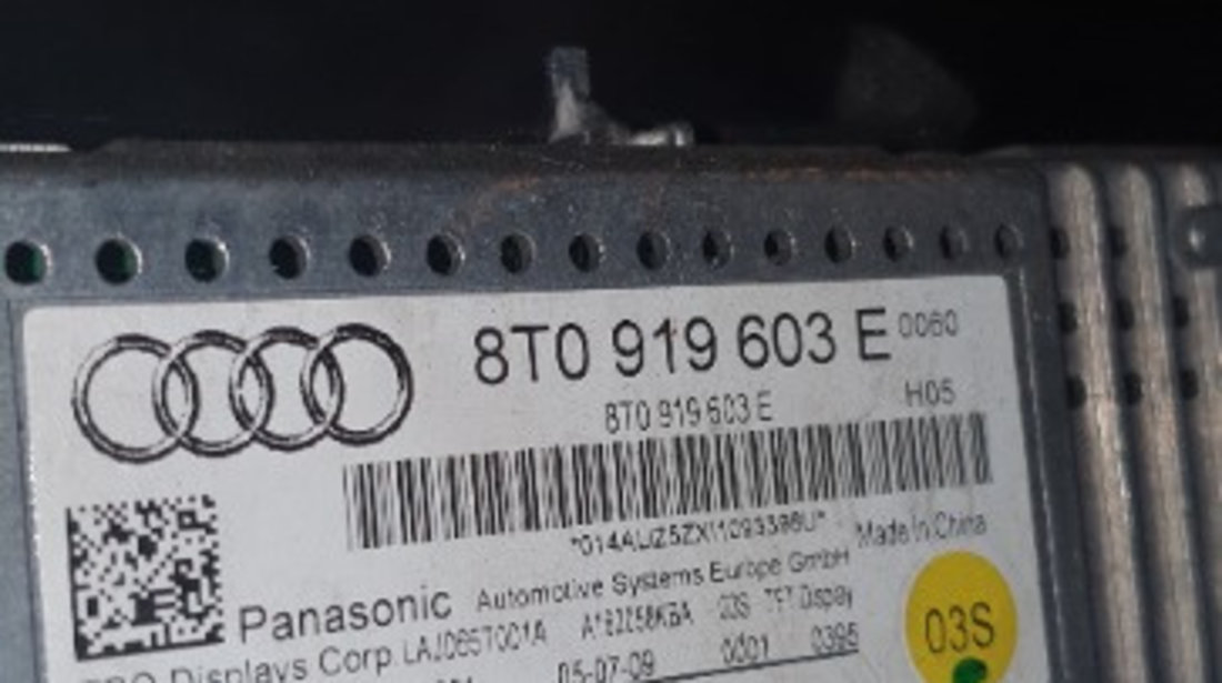8T0919603E Display navigatie Audi Fab: 2007-Prezent
