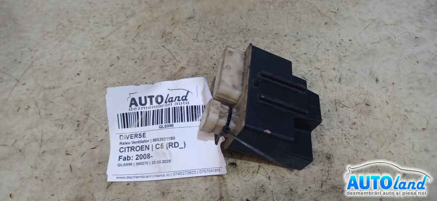 9652021180 Releu Ventilator Citroen C5 RD 2008