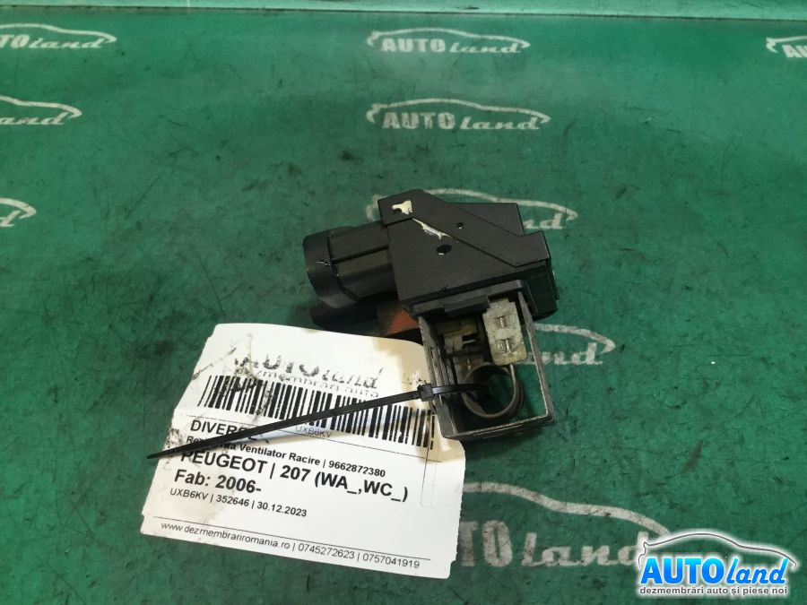 9662872380 Rezistenta Ventilator Racire Peugeot 207 2006