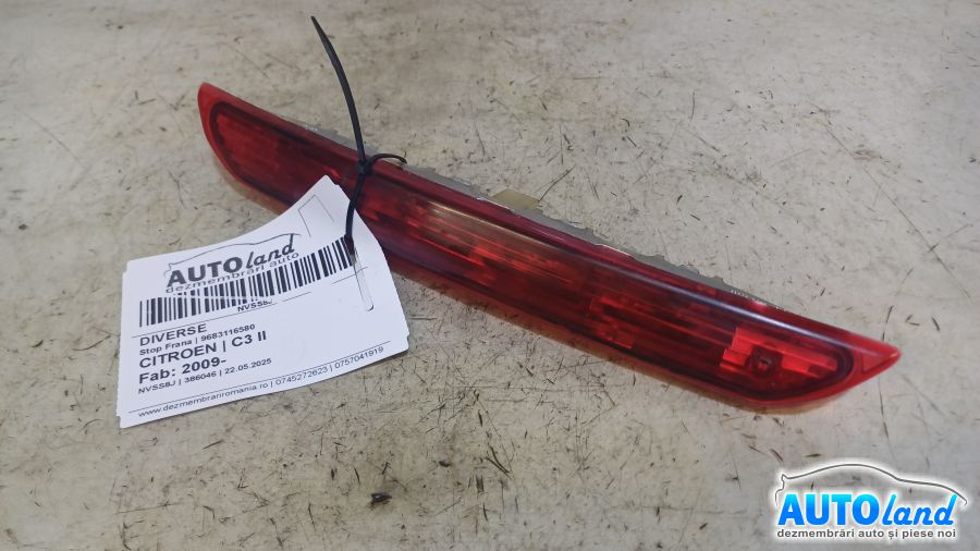 9683116580 Stop Frana Citroen C3 II 2009