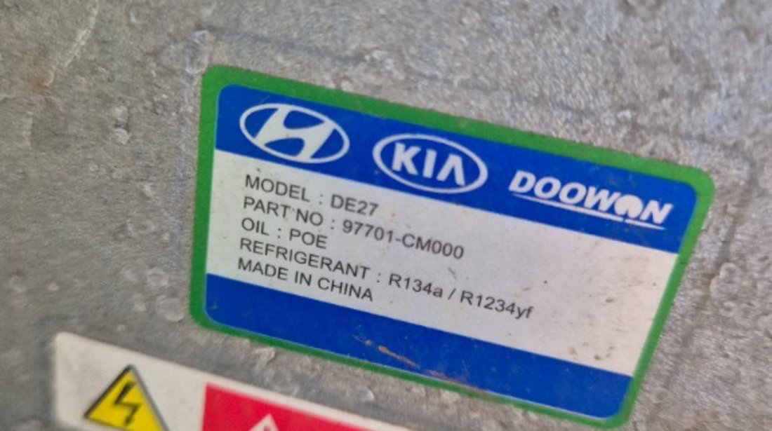 97701-CM000 Compresor clima Hyundai Kona/ Ioniq/ Kia Niro 1.6i hybrid