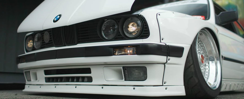 A avut curajul sa puna un bodykit Rocket Bunny pe un BMW E30. Cum arata acum