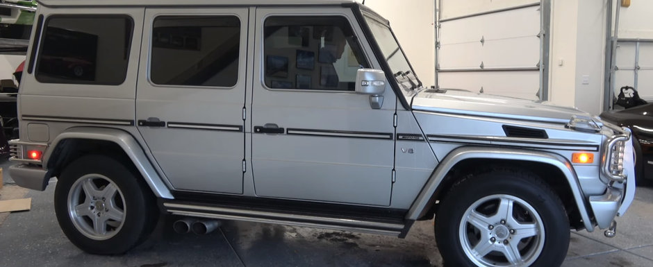 A cumparat cel mai ieftin Mercedes G55 AMG din tara. Cum arata modelul pe care a platit bani de VW Golf 7