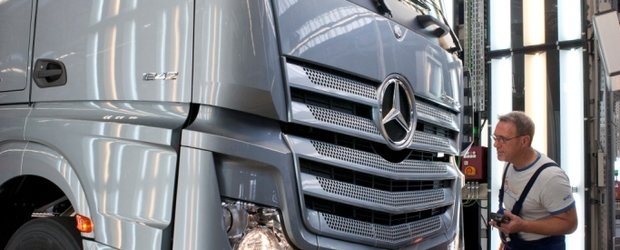 A fost dat startul productiei in serie a noului camion Mercedes-Benz Actros la fabrica din Worth