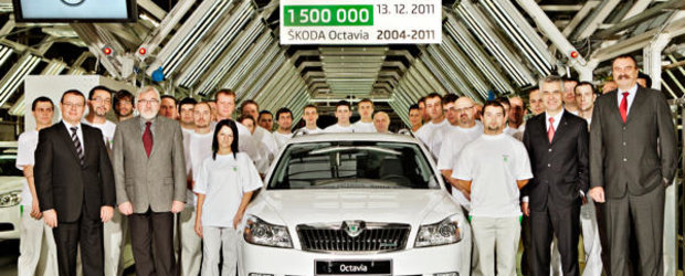 A fost fabricata Skoda Octavia II cu numarul 1.500.000