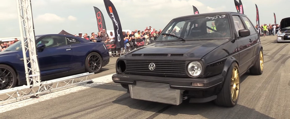 A investit mii de euro intr-un Golf 2 care are acum 735 de cai. Niciun supercar nu-i rezista pe pista de drag A investit mii de euro intr-un Golf 2 care are acum 735 de cai. Niciun supercar nu-i rezista pe pista de drag