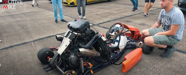 A luat un motor de HONDA CBR1000RR si l-a pus pe cart. Acum toti vor jucarie ca a lui