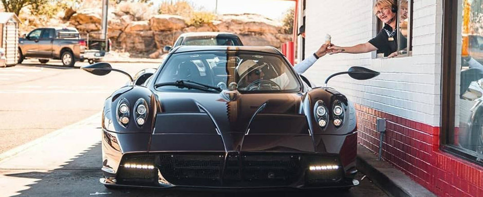 A platit o avere pe acest Pagani, dar nu-l menajeaza. Tocmai a traversat tara cu hypercar-ul italian