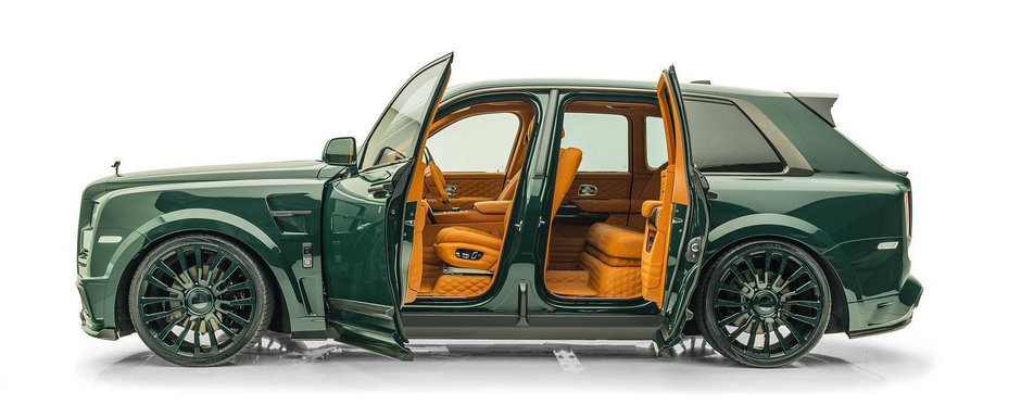 A platit peste 785.000 de euro ca sa conduca un Cullinan tunat de Mansory. Pana si jantele sunt finisate in British Racing Green