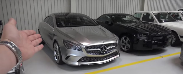 A primit acordul sa filmeze in hala secreta de la Mercedes-Benz. Ce masini unice ascunde colectia nemtilor