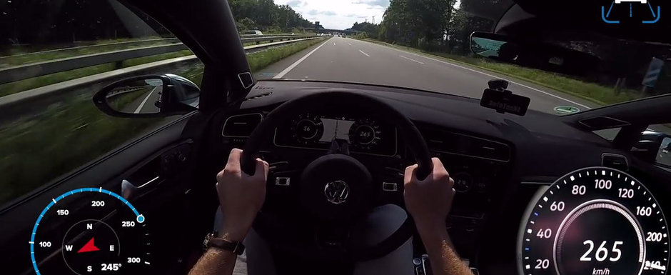 A prins ultima banda libera, asa ca i-a dat 'blana'. VITEZA pe autostrada germana cu noul Golf R A prins ultima banda libera, asa ca i-a dat 'blana'. VITEZA pe autostrada germana cu noul Golf R