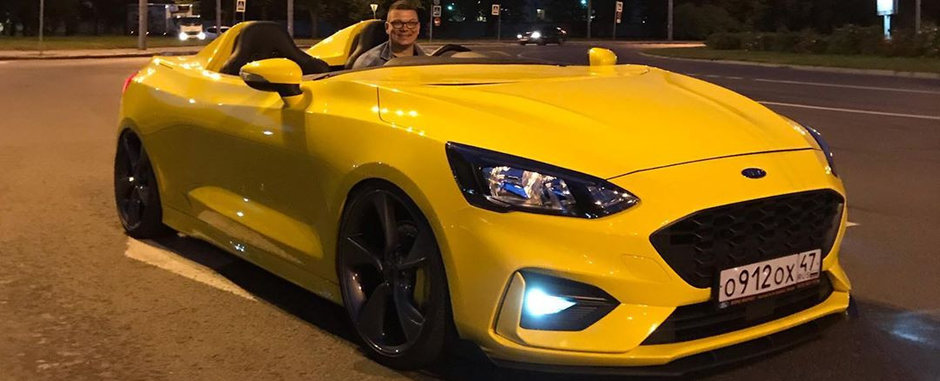 A taiat tot ce-a considerat in plus, iar acum conduce singurul Ford Focus din lume fara plafon si parbriz A taiat tot ce-a considerat in plus, iar acum conduce singurul Ford Focus din lume fara plafon si parbriz