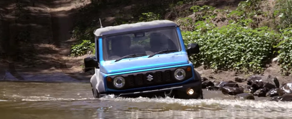 A tinut lejer pasul cu un off-roader V8 pe teren accidentat. Suzuki JIMNY chiar isi merita renumele