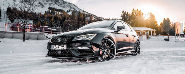 A vrut un tuning exterior discret pentru masina lui. Motorul este vedeta acestui SEAT LEON CUPRA