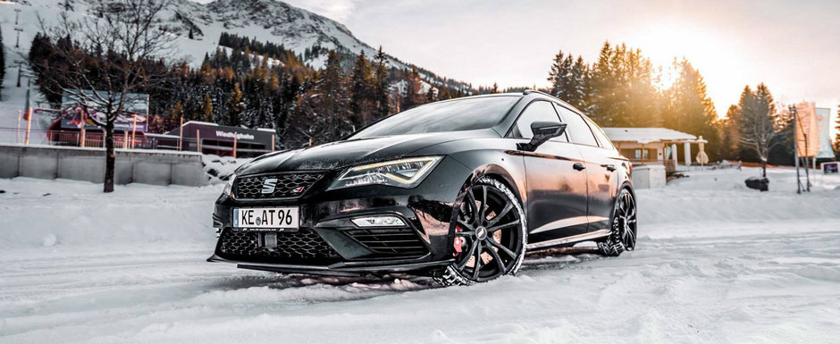 A vrut un tuning exterior discret pentru masina lui. Motorul este vedeta acestui SEAT LEON CUPRA