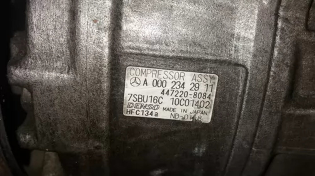 A0002342911, 447220-8084 Compresor AC Mercedes C-Class (W202) 2.2 CDI OM611.960