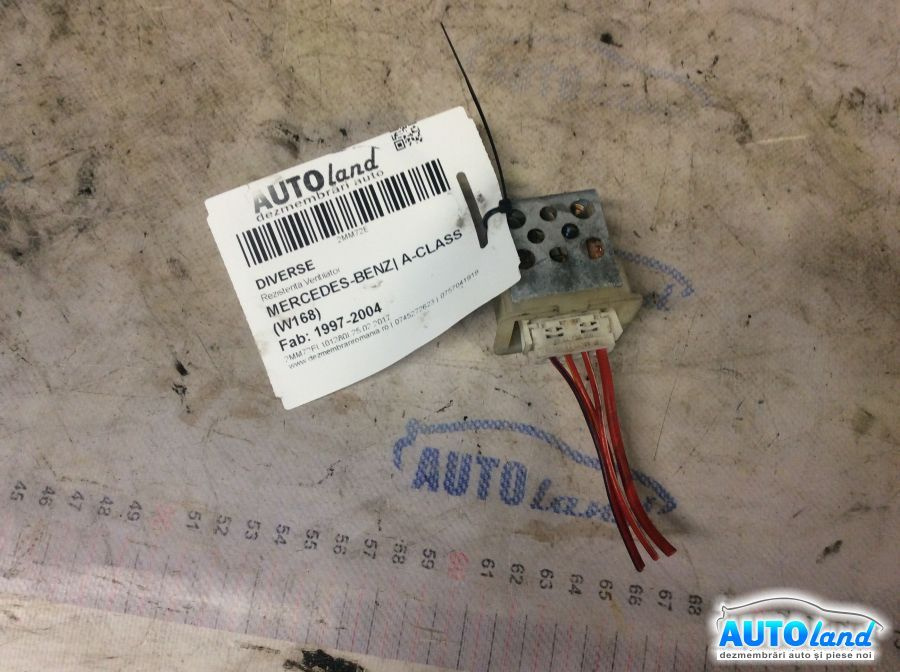 A1688200297 Rezistenta Ventilator Mercedes-Benz A-CLASS W168 1997-2004