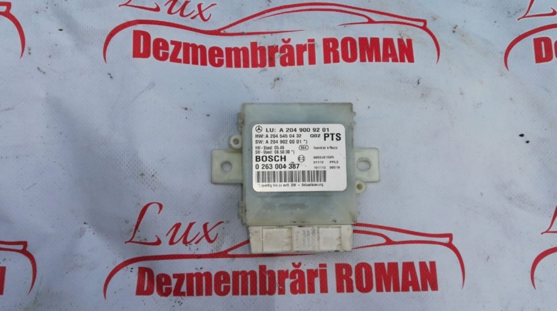 A2049009201 calculator senzori parcare Mercedes C Class W204 motor 2.2cdi om651