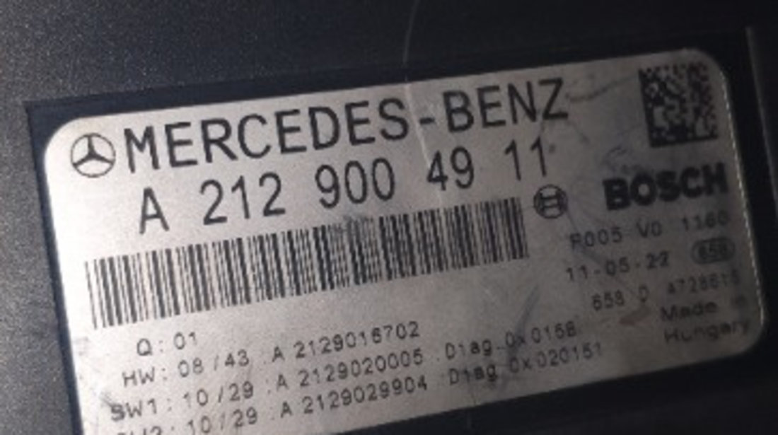 A2129004911 Panou sigurante SAM Mercedes E-Class (W212) 2.2 CDI Fab: 2009 - 2016