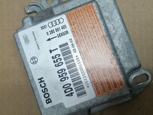 A8-899 CALCULATOR Airbag AUDI A8 4D2 1998 1999 2000 2001 2002 4D0959655T 0285001405