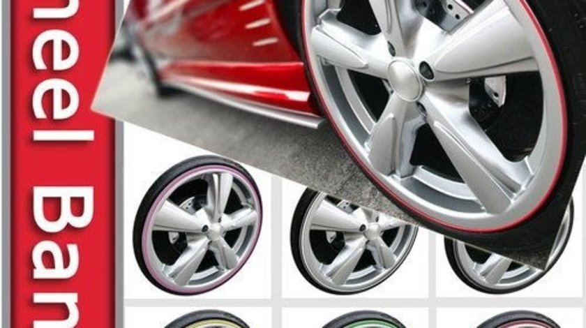Abtibild jante culoarea roz fluorescent. 0,64 cm X 9,6m AutoCars