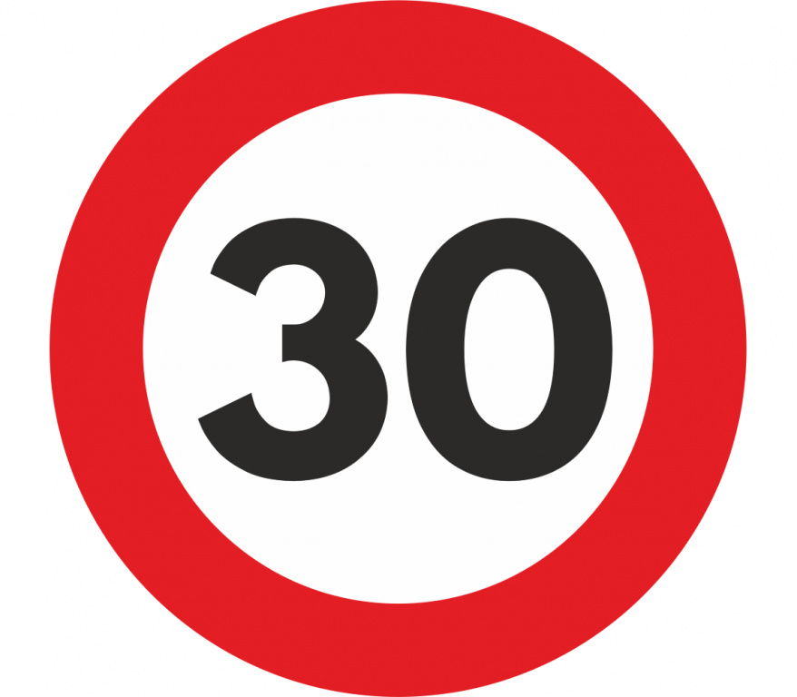 Abtibild Limitare Viteza 30
