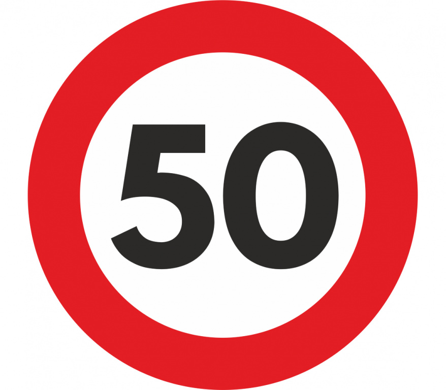 Abtibild Limitare Viteza 50