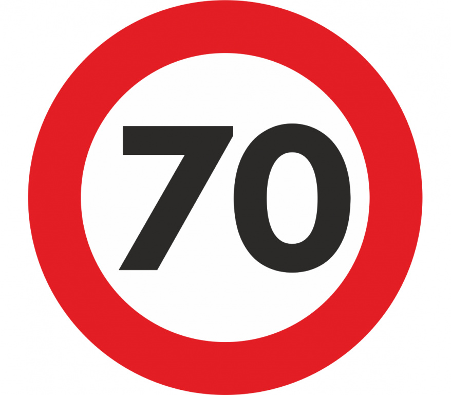 Abtibild Limitare Viteza 70
