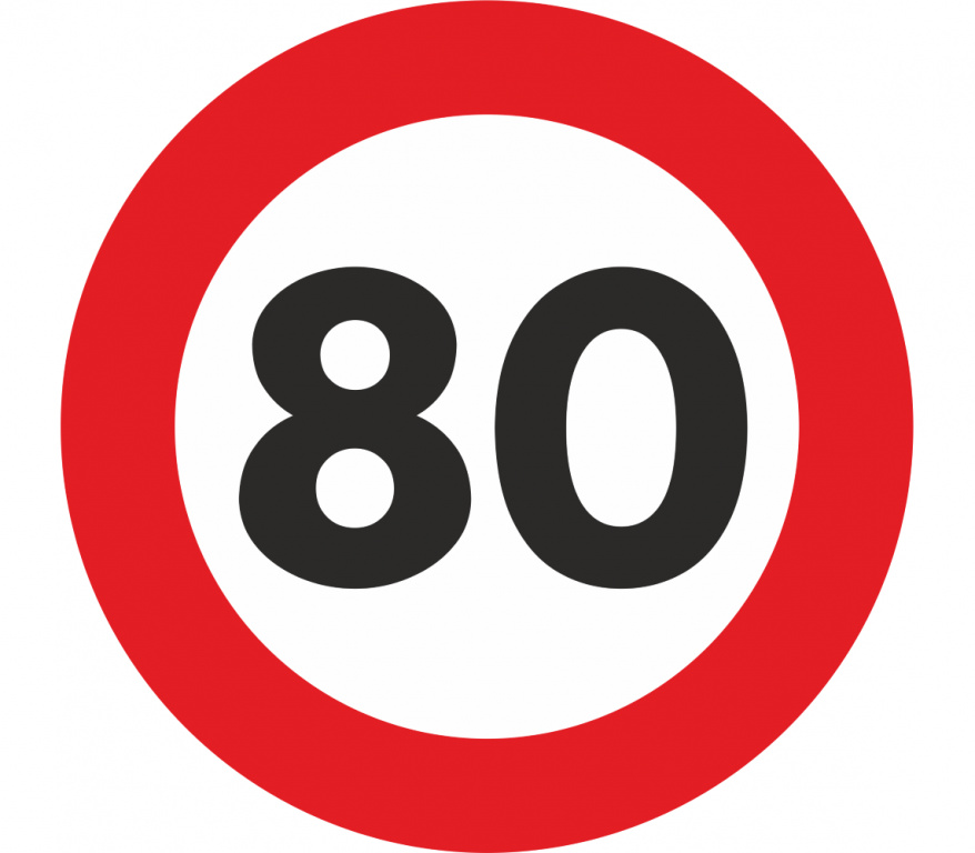 Abtibild Limitare Viteza 80