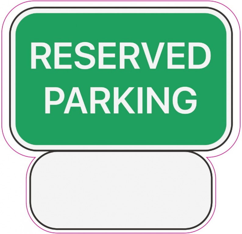 Abtibild Reserved Parking TAG 030 291022-7