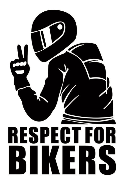 Abtibild “Respect For Bikers” Negru 300923-11