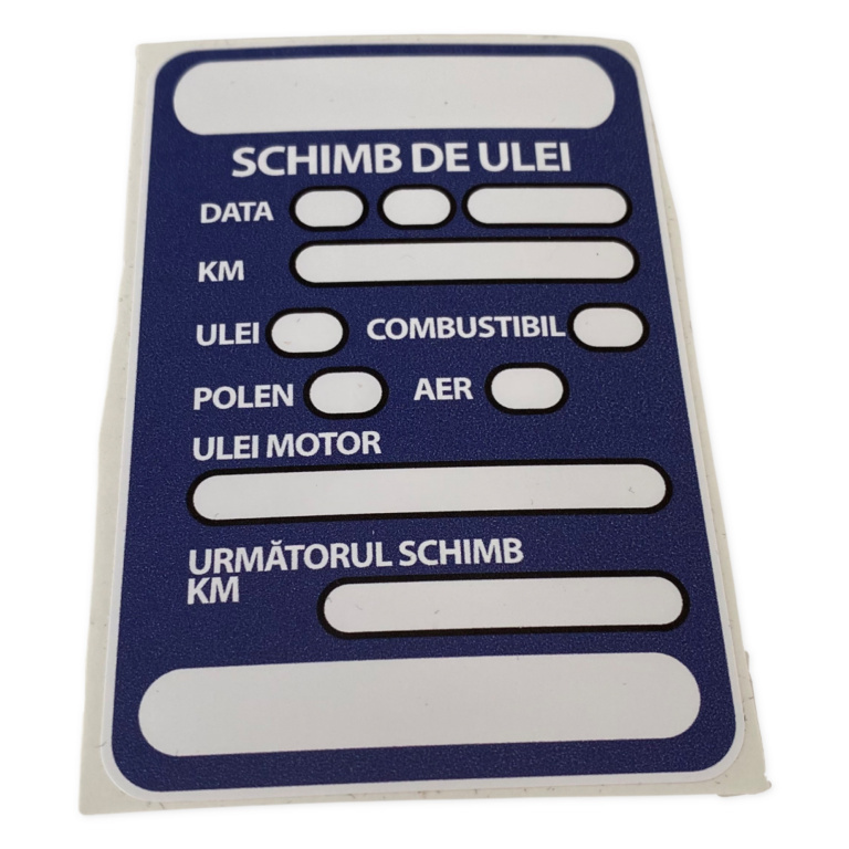 Abtibild Schimb Ulei ABSSV-3