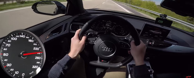 Acceleratia unui Audi RS6 de 750 de cai iti va face ziua mai buna. Crede-ne pe cuvant