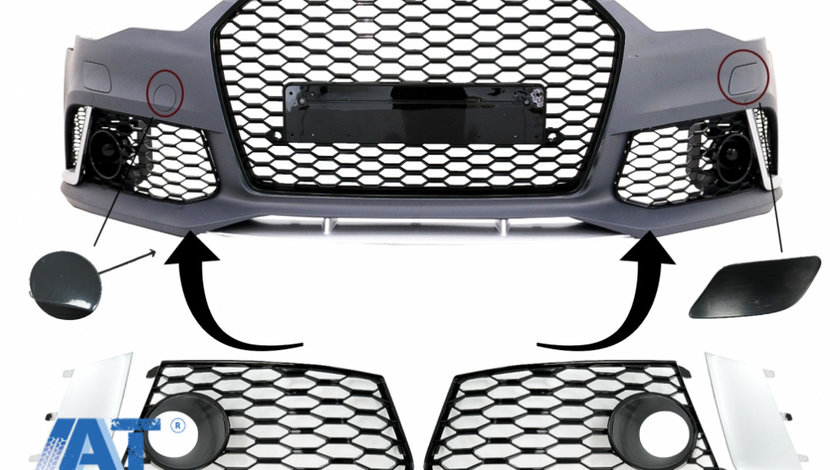 Accesorii Bara Fata compatibil cu Audi A6 C7 4G Facelift (2011-2018) RS6 Design