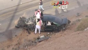 Accident aproape fatal pentru cativa arabi inconstienti. Atentie, IMAGINI SOCANTE!