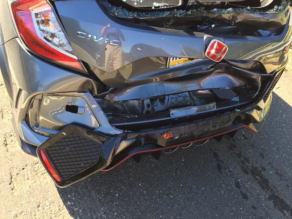 Accident cu Honda Civic Type R