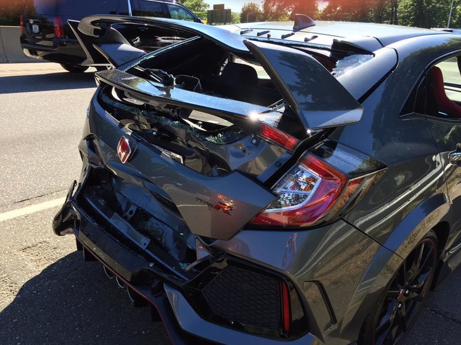 Accident cu Honda Civic Type R