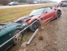 Accident cu noul Chevrolet Corvette Z06 Convertible