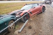 Accident cu noul Chevrolet Corvette Z06 Convertible