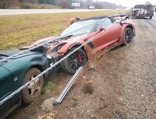 Accident cu noul Chevrolet Corvette Z06 Convertible